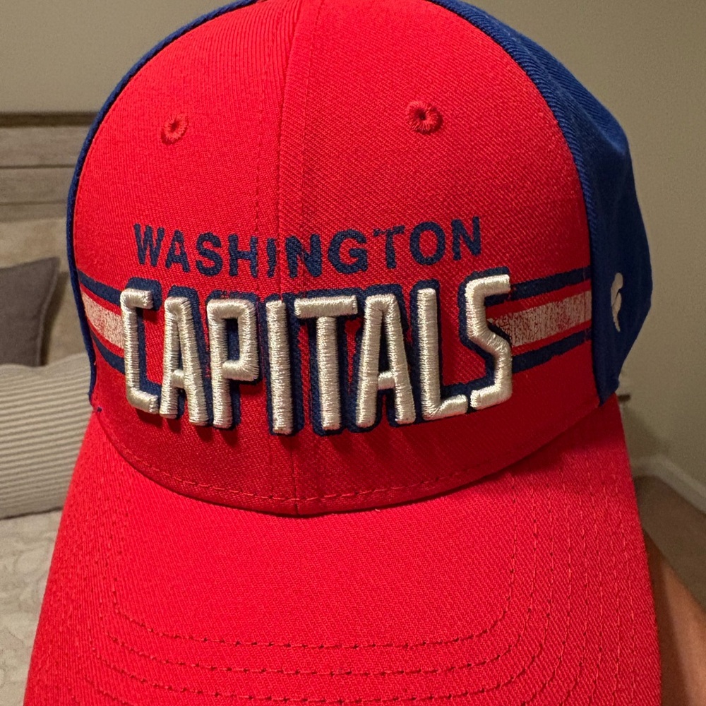 Fanatics Red and Blue Washington Capitals Hat